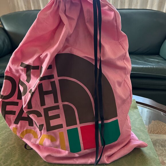 NWT GUCCI The North Face Medium Nylon Leather Backpack White 650288 main image 10